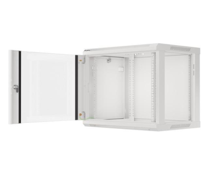 Szafa RACK Lanberg Wisząca 19" 9U 600x450mm jednosekcyjna (szara)